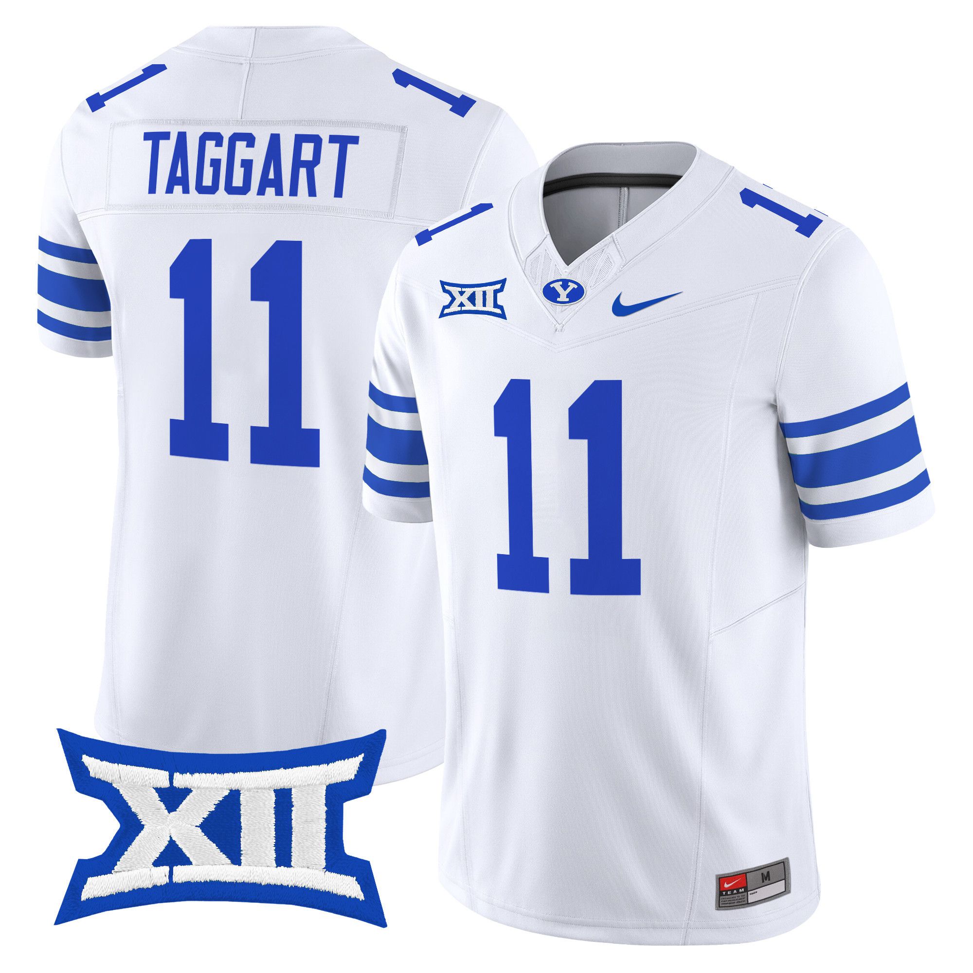 Men BYU Cougars #11 Taggart White Nike 2024 Vapor Limited NCAA Jersey